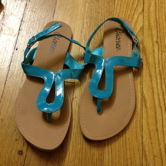 Turquoise sandals