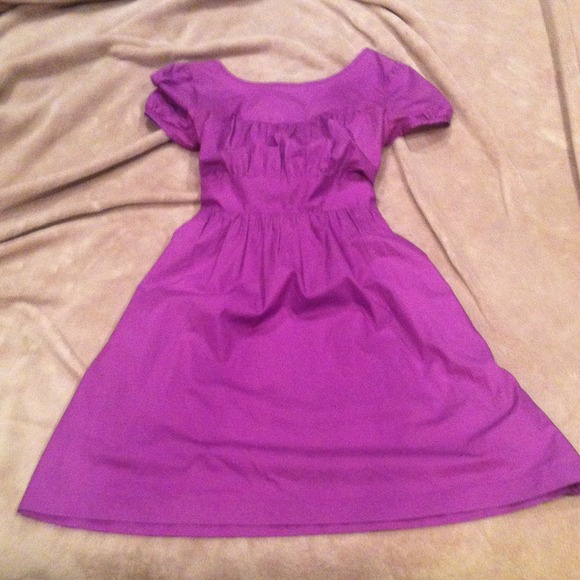Theory purple low-back, cotton dress.  Size 6.