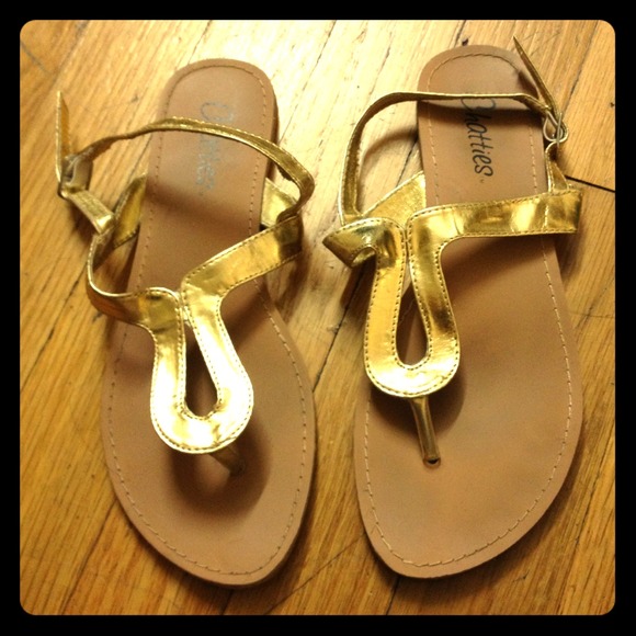 Gold summer Sandals