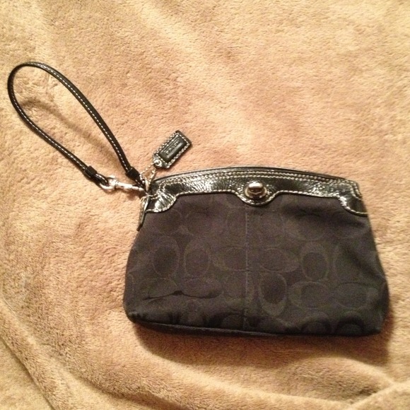 Cute Black Coach Clutch