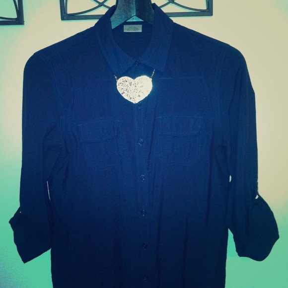 💢SOLD💢VanHeusen_Studio royal blue shirt 💙💙💙