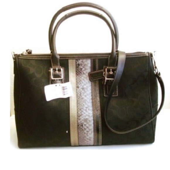 🙅NOT AVAILABLE❗️🙅Coach Nancy Stripe Satchel