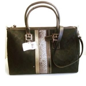 🙅NOT AVAILABLE❗️🙅Coach Nancy Stripe Satchel