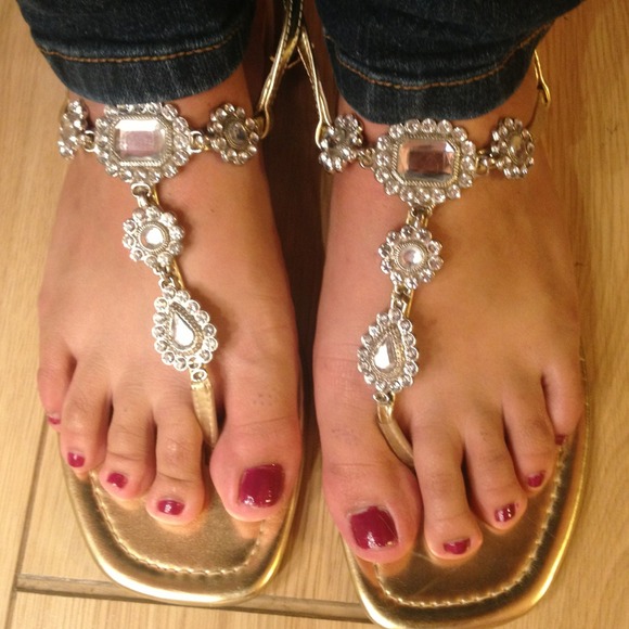 Express Jeweled Sandals