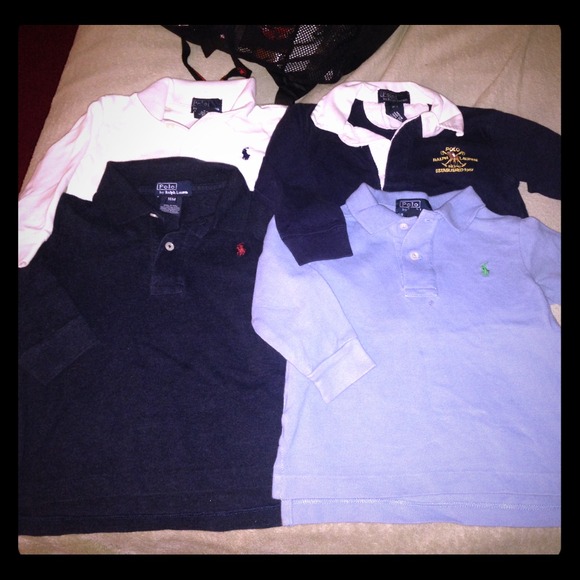 4 long sleeve polos