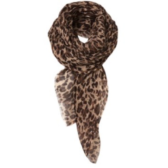 Leopard print scarf NWT