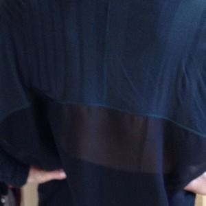 Green wide necked blouse