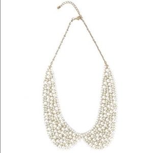 Collar white pearl necklace
