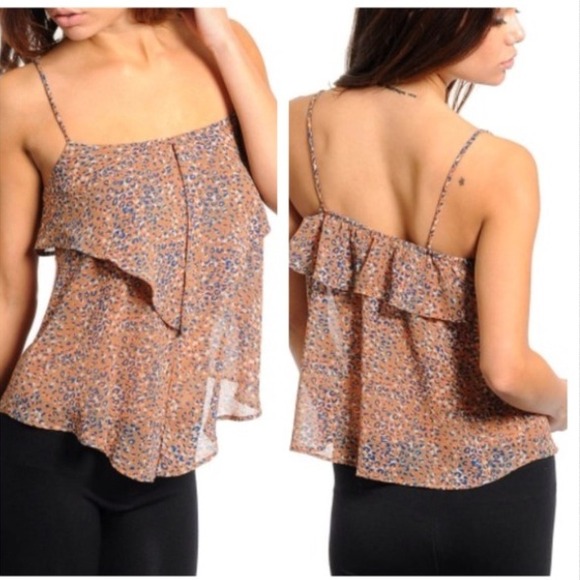 NWOT Tan Leopard Top! - Picture 3 of 3
