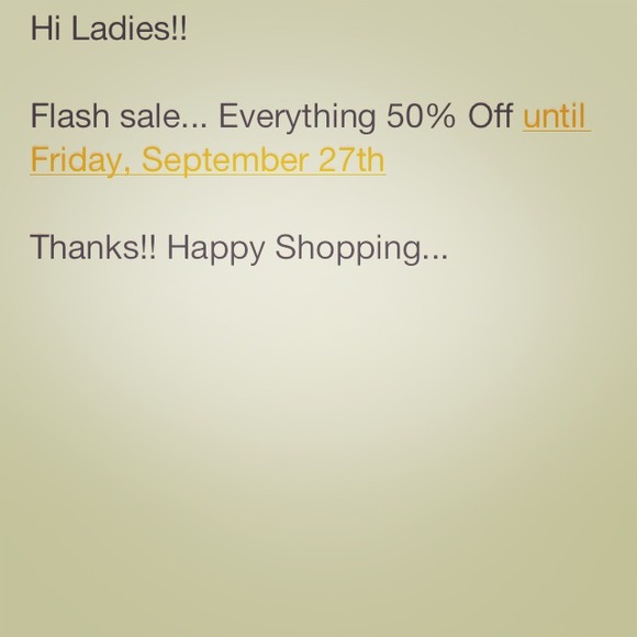 Flash sale!!!