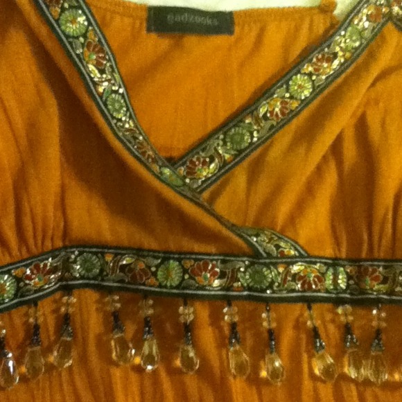 Burnt orange spaghetti strap top - Picture 2 of 2
