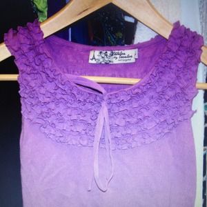 Forever 21 Purple Ruffle Top