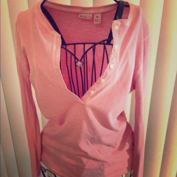 Light pink long sleeve t-shirt