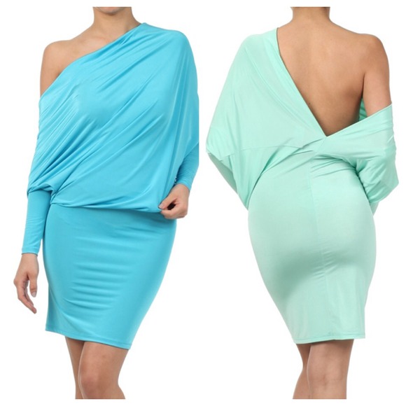 Dolman Dress (available in sky blue & mint)