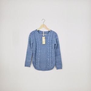 Sisouhor Sweaters - Blue thick fresh sweater Sisouhor Sweaters - Blue thick fresh sweater
