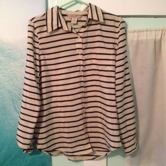 Striped button up