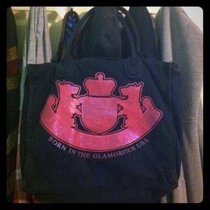 Navy Juicy Couture Tote Bag