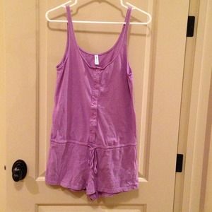 RVCA purple cotton jumpsuit size S