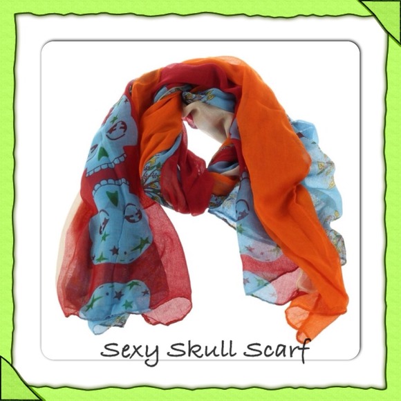 Skull And Trees Sexy Scarf