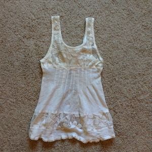❌SOLD❌Free People Open-Back Lace Tank (size 2)