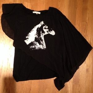 [SOLD] Stella McCartney horse sketch top