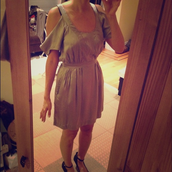 [SOLD] Holiday perfect silk cutout dress