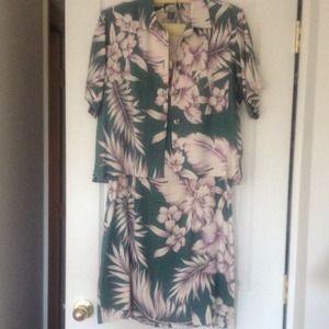 Tommy Bahamas dress and shirt jacket