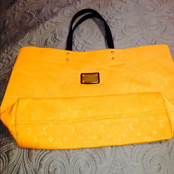 Inspired LV Light orange tote bag