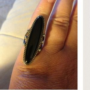 Gorgeous 1920s Markesite and silver like ring