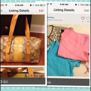 BUNDLE! Coach bag & Scrubs