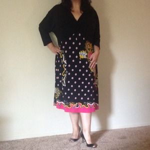 Black Dress with a Splash of Color