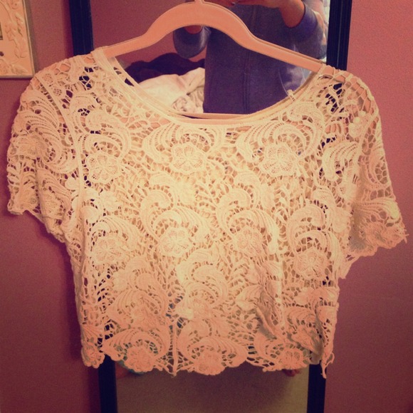 Lace crop top