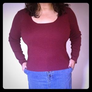 Wine colored sweater