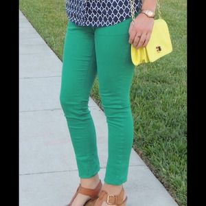 Express colored skinny jeans