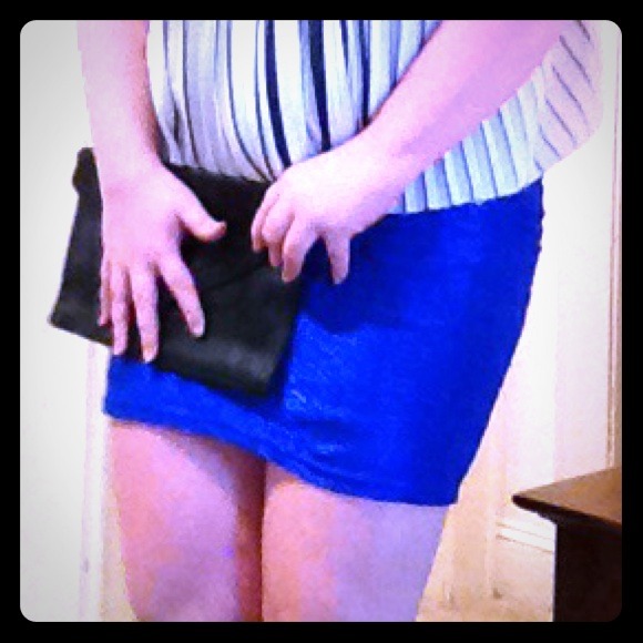 🚫NOT FOR SALE🚫 Royal blue sparkling mini skirt!