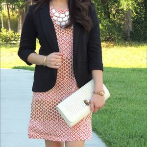 J.crew patterned T-shirt dress