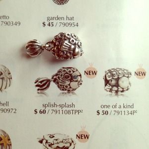 Authentic Splish splash Pandora charm
