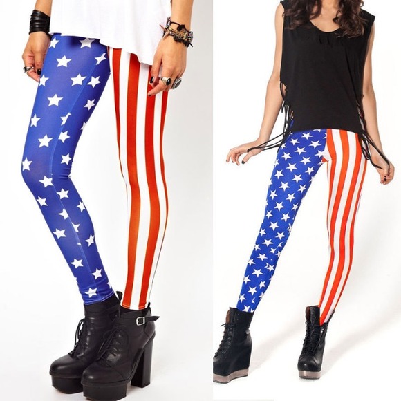 Pants - NWOT Stars and Stripes leggings