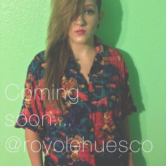 Multi-colored Vintage Blouse!!!