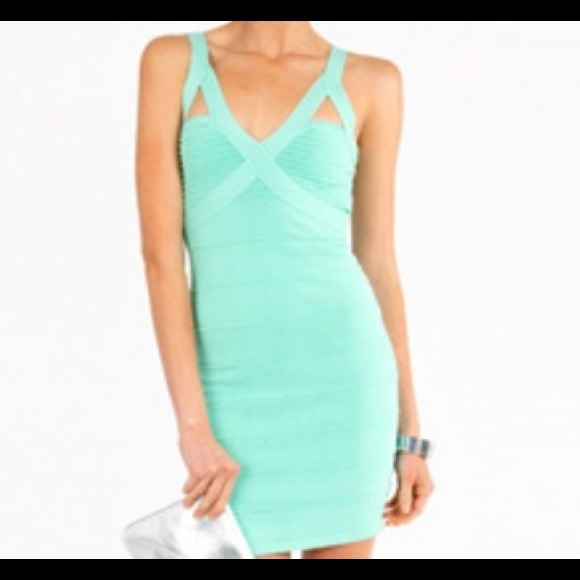 Mint bodycon dress from Nasty Gal