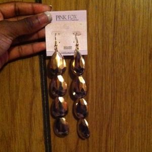 Gold earrings