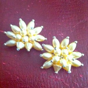 Pale Yellow Earrings