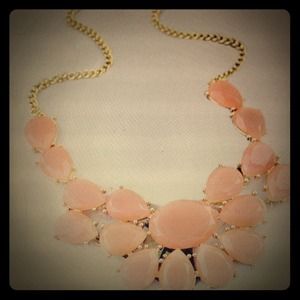 Pink stone necklace