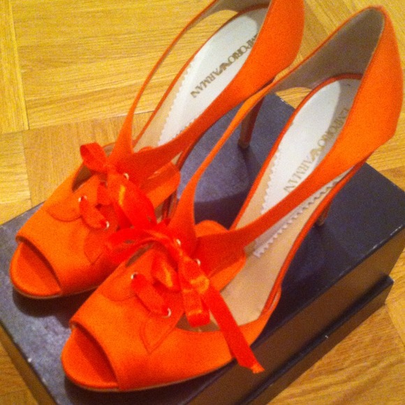 Armani Red Silk Heel