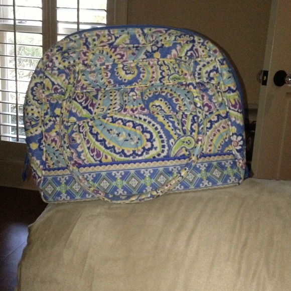 Vera Bradley Capri Blue bowler purse
