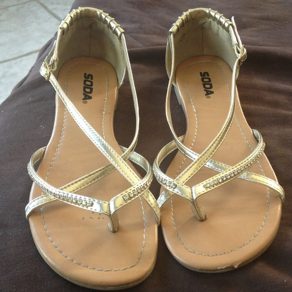 Gold sandals