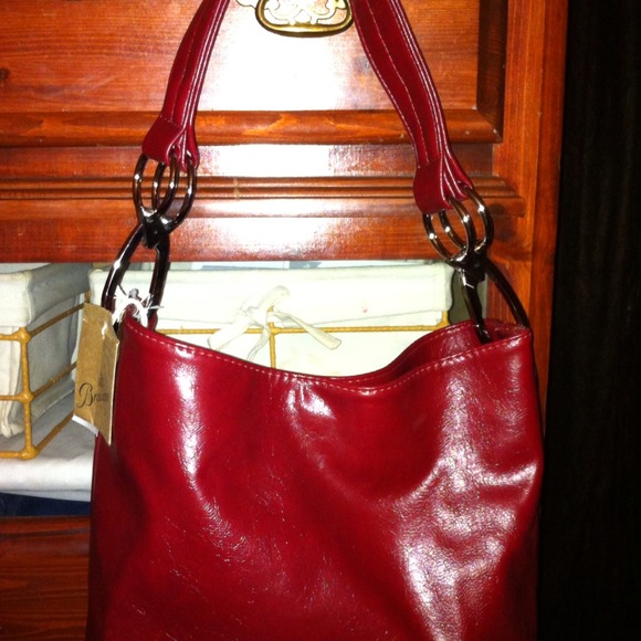 Red Handbag Vegan Leather