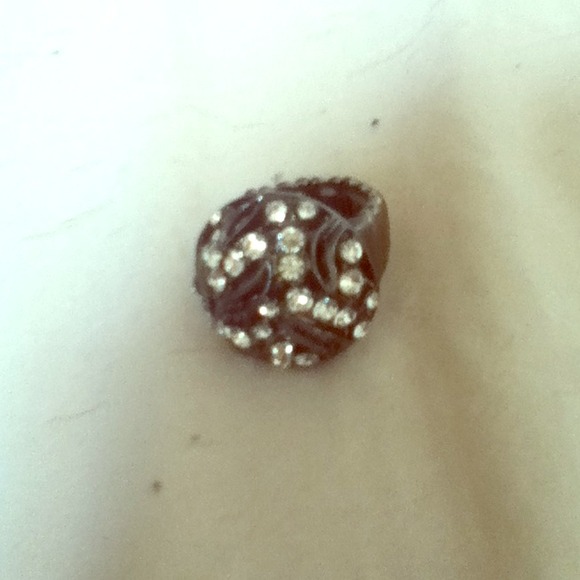 Adjustable Cubic Zirconia Encrusted Ring