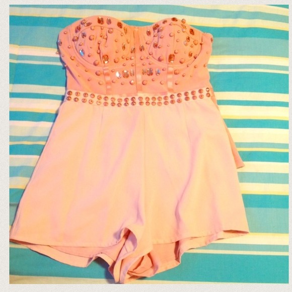 Other - Blush Pink Shorts and Corset Set
