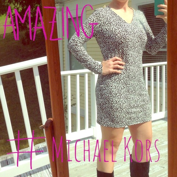 MICHAEL Michael Kors Dresses & Skirts - Michael Kors black/white leopard dress